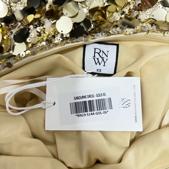 Runaway The Label Gabourne Dress in Gold - Picture 10 of 10